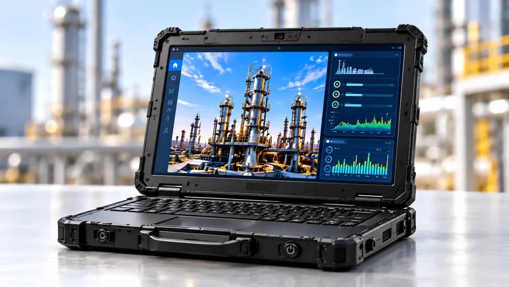 Rugged laptop for on-site diagnostics and engineering
