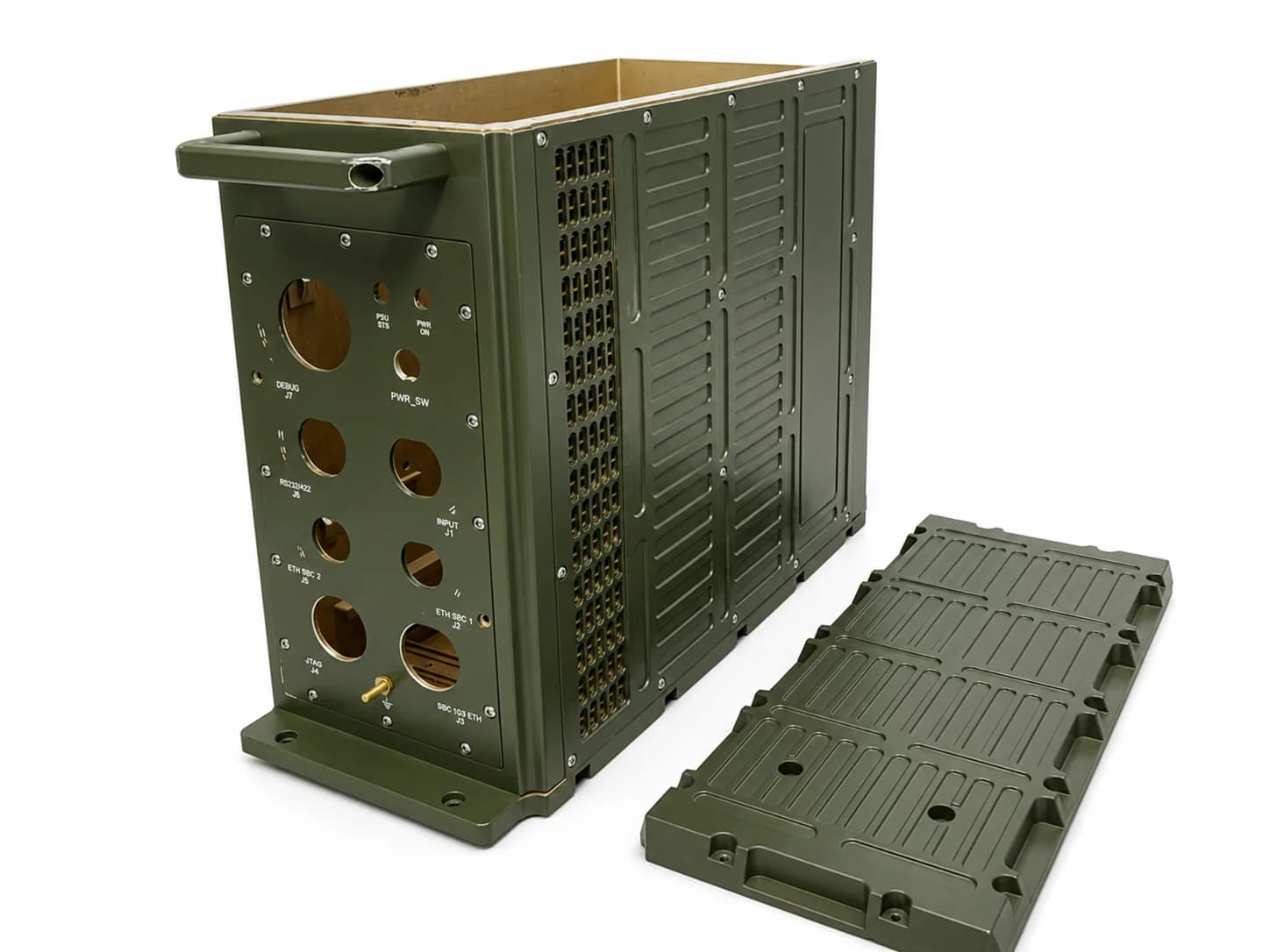 Radar computer rugged mission computing platform in a conduction-cooled enclosure