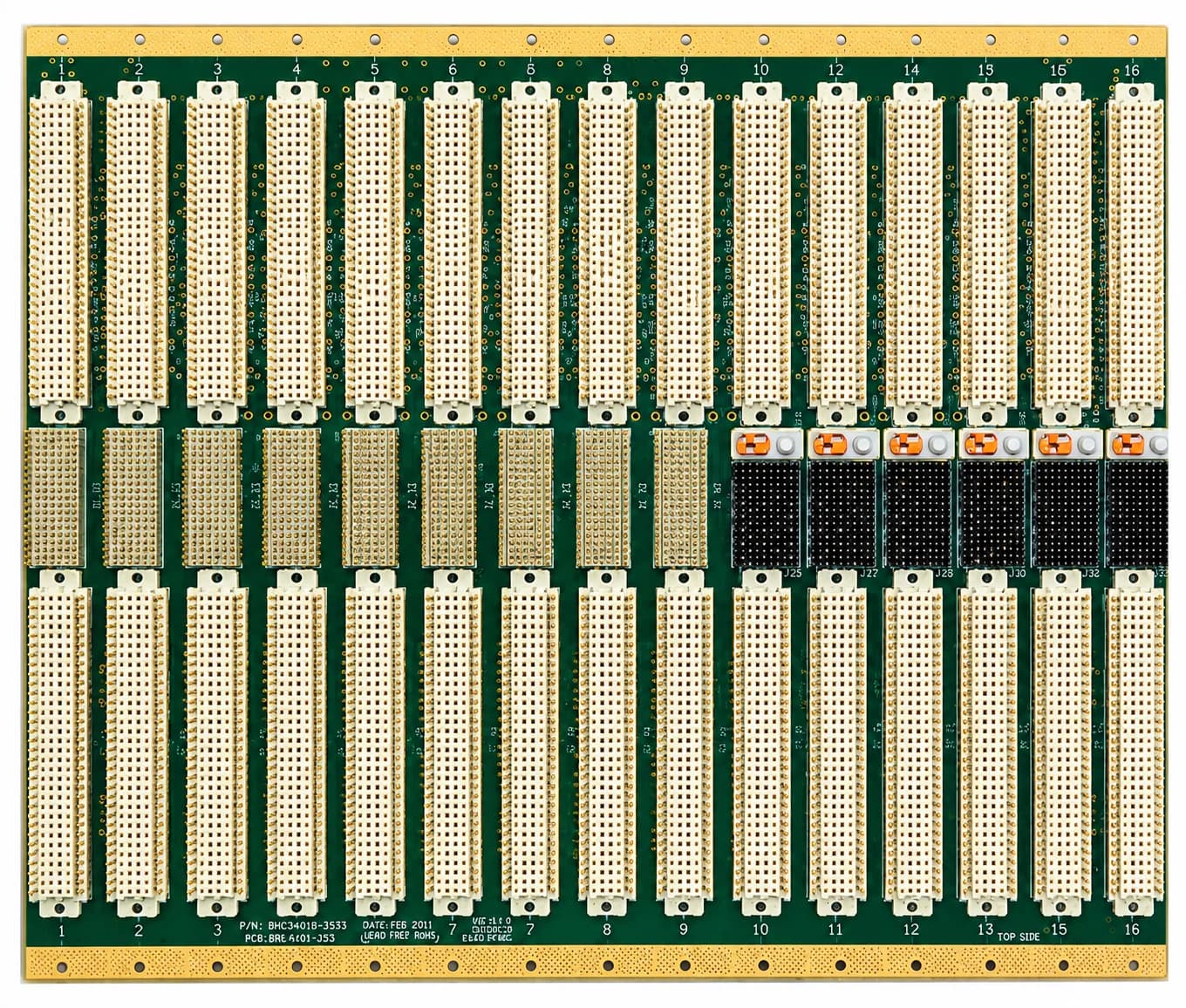 6U 7U VME64x backplanes